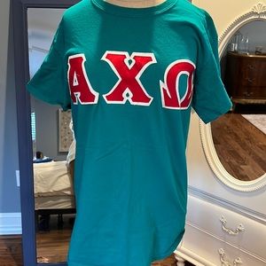 Alpha Chi Omega Stitched Letters
